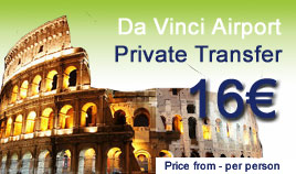 Private airport transfer Da Vinci Fiumicino FCO